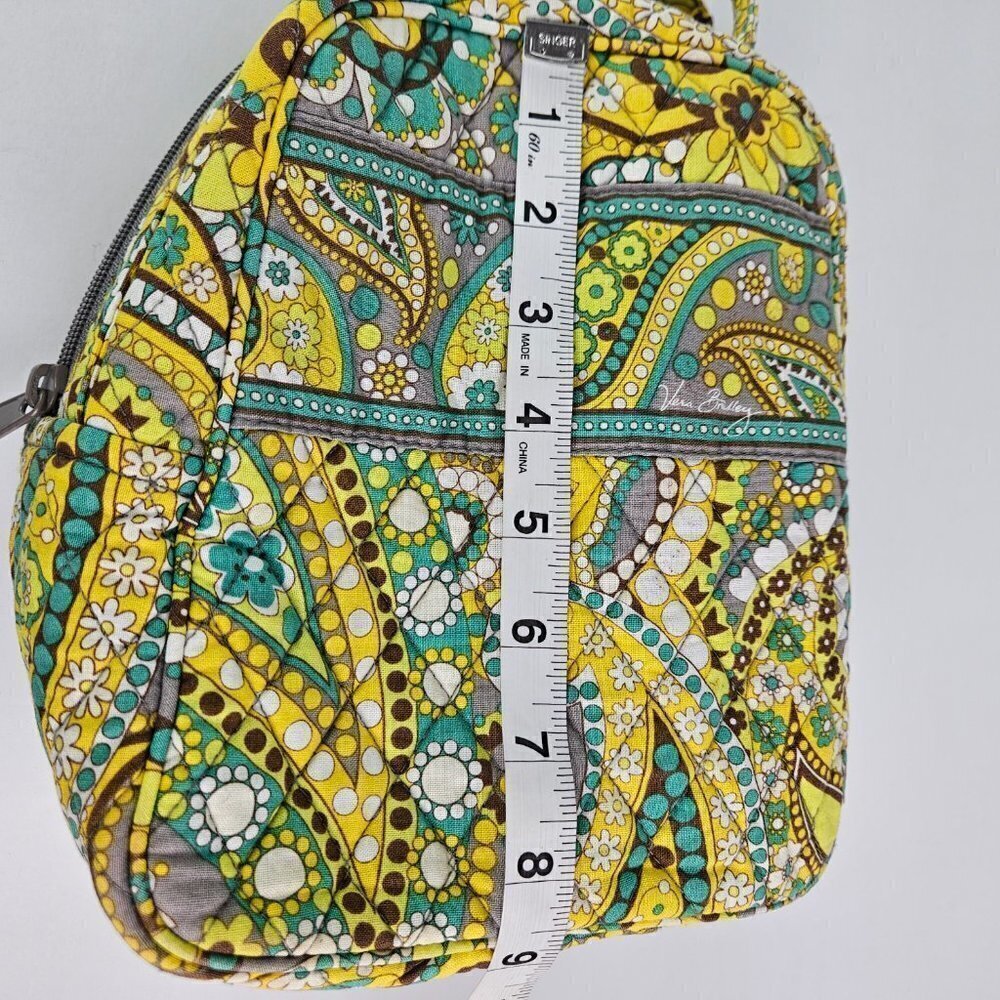 Vera Bradley Lunch Bunch Lemon Parfait Yellow Paisley Lined Lunch Bag - Picture 7 of 13